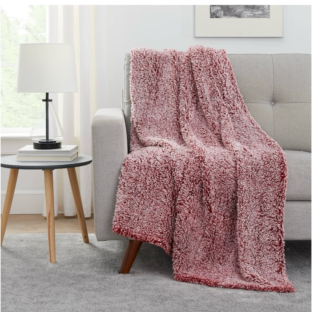 Light weight Sherpa throw
50 inches  x 60 inches